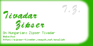 tivadar zipser business card